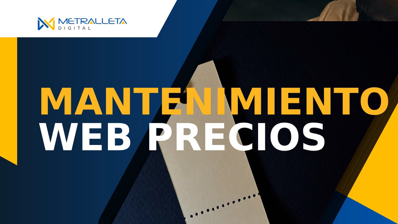 mantenimiento web precios